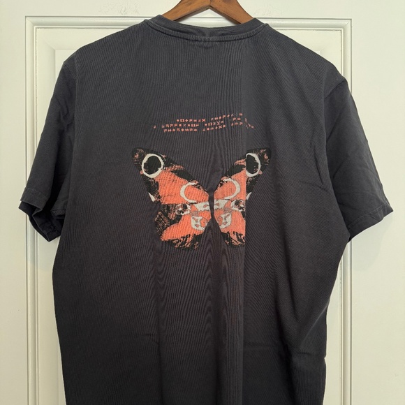 adidas Other - Charcoal Grey Adidas Graphic Tee with Embroidery on Chest Pocket